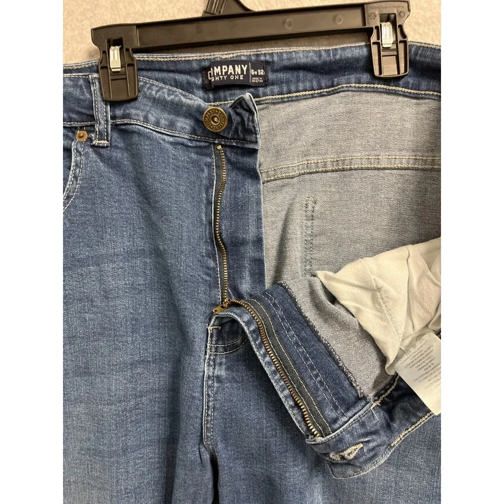Company Eighty One‎ Jeans Mens 46x32 Blue Denim Pockets Medium Wash Straight Leg